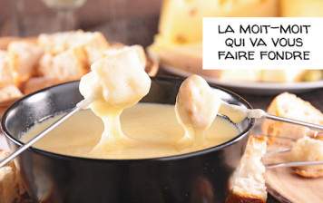 Traditional cheese fondue