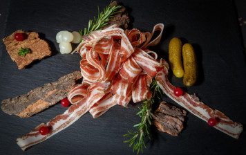 Dried bacon from the Valais...