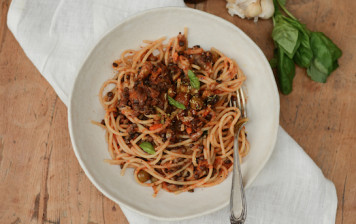 Spaghetti bolognaise version vegan
