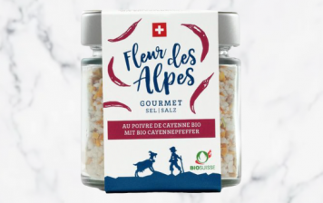 Fleur des Alpes sel gourmet avec poivre de Cayenne BIO Suisse